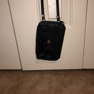 Small phone and wallet combination pouch